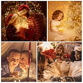 cheap Battery String Lights-Elegant Wedding Reception Party Fairy Lights 5M 50 LED Battery Operated with Remote Control Timer Waterproof Copper Wire Twinkle String Lights for Bedroom Indoor Outdoor Wedding Dorm Decor