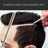 cheap Hair Clipper-Professional Magic Engrave Beard Hair Scissors Eyebrow Carve Pen Tattoo Barber Hairdressing Scissors for Undercut Hairstyles Magic Shave  Hair Engraving Shaver Pen