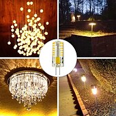 olcso Kéttűs LED-es izzók-6db 3 w ledes két tűs lámpák 250 lm g4 48 led gyöngyök smd 3014 meleg fehér hideg hideg fehér 220 V