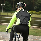 cheap Men&#039;s Jackets &amp; Gilets-Nuckily Men&#039;s Cycling Jacket with Pants Fleece Jacket Winter Thermal Warm Windproof 3D Pad Breathable Bike Windbreaker Clothing Suit Mountain Bike MTB Road Bike Cycling Green Red Blue Bike Wear