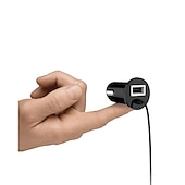 cheap Bluetooth Car Kit/Hands-free-Bluetooth Car Kit - Handsfree Speaker &amp; MP3 Wireless Receiver for Music Streaming and Calls, 3.5mm AUX &amp; 5V/2.1A USB Car Charger