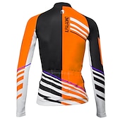 abordables Maillots de mujer-ILPALADINO Mujer Maillot de Ciclismo Manga Larga Invierno Talla Grande Bicicleta Camiseta con 3 bolsillos traseros MTB Bicicleta Montaña Ciclismo Carretera Almohadilla 3D Transpirable Diseño
