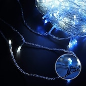 abordables Guirlandes lumineuses à brancher-20m Guirlandes Lumineuses 200 LED LED Dip 1pc Blanc Chaud Blanc Bleu Soirée Décorative Adorable 220-240 V / IP44