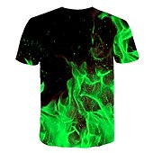 cheap Men&#039;s Plus Size T-shirts-Men&#039;s Plus Size Shirt Big and Tall Graphic Round Neck Print Short Sleeve Summer Streetwear Exaggerated Designer Big and Tall Club Beach Tops