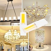 abordables Ampoules LED double broche-6pcs 5 W LED à Double Broches 500 lm G9 G4 T 1 Perles LED COB Intensité Réglable Design nouveau Blanc Chaud Blanc 220-240 V