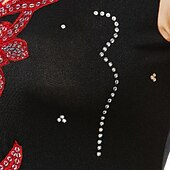 ieftine Rochii de patinaj artistic-Rochie de Patinaj Artistic Pentru femei Fete Πατινάζ στο πάγο Rochii Ținute Yan roz Alb / Alb Galben și galben Peteci Spandex Înaltă Elasticitate Competiție Ținută Patinaj Clasic Manșon Lung Patinaj