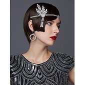 economico Accessori e altro-Retrò Vintage Anni Ruggenti Anni 1920 Fascia Flapper Gioielli per la testa Il grande Gatsby Invitato al matrimonio Per donna Performance Festa / Sera Affari / Cerimonia / Matrimonio