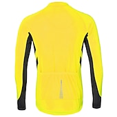 preiswerte Radtrikot Herren-Arsuxeo Herren Langarm Fahrradtrikot Winter Polyester Dunkelgrau Weiß Grau Volltonfarbe Fahhrad Trikot / Radtrikot Bergradfahren Straßenradfahren Reflexstreiffen Tasche auf der Rückseite Sport