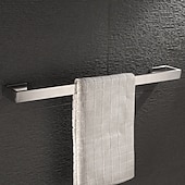 economico Set di accessori da bagno-accessorio hardware per il bagno porta carta igienica / porta accappatoio e asta singola per bagno in acciaio inossidabile a parete argento spazzolato 4 pezzi / 3 pezzi / 1 pezzo