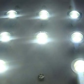 abordables Spots LED-9pcs 12w led ampoule projecteur 1200lm mr16 mr16 cob dimmable blanc chaud lumière du jour éclairage sur rail (équivalent halogène 90w)