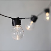 voordelige Plug String Lights-3m 10leds festoen led globe led flexibele string licht fee lamp kerst fee string licht guirlande tuin patio tuin decoratie vakantie buitenverlichting eu us plug ac110v 120v 220v 230v 240v