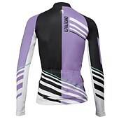 abordables Maillots de mujer-ILPALADINO Mujer Maillot de Ciclismo Manga Larga Invierno Talla Grande Bicicleta Camiseta con 3 bolsillos traseros MTB Bicicleta Montaña Ciclismo Carretera Almohadilla 3D Transpirable Diseño
