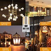 cheap LED Bi-pin Lights-10pcs G4 5W 3014 x 48 LEDs White Light Lamps AC12V Non-dimmable Equivalent to 20W-25W T3 Halogen Track Bulb Replacement LED Bulbs