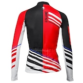 abordables Maillots de mujer-ILPALADINO Mujer Maillot de Ciclismo Manga Larga Invierno Talla Grande Bicicleta Camiseta con 3 bolsillos traseros MTB Bicicleta Montaña Ciclismo Carretera Almohadilla 3D Transpirable Diseño