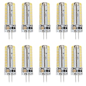 economico Luci LED bi-pin-10 pz 5 w led bi-pin lampadina 500lm g4 50 w alogena equivalente 104 led perline smd 3014 bianco caldo 110-240 v