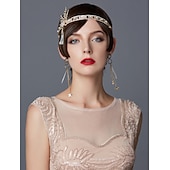 ieftine Accesorii și altele-Retro / vintage Urlați 20 de ani Anii 1920 Accesoriu de Păr Bandană Adolescentă Gatsby Charleston Gentlewoman Franjuri Mată Ciucure Haine Bal Pentru femei Halloween Mascaradă Petrecere Birou