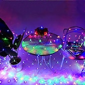 Χαμηλού Κόστους Plug In Ηλεκτρικό-led net net string 6m x 4m 672 leds net lights lights curtain lights for Christmas holiday party decor outdoor string string lights with 8 modes non-waterproofable linkable 220-240v