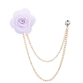 abordables Pin&#039;s et broches-Homme Cristal Broche Lien / Chaîne Créatif Fleur Verticale Mode basique Classique Tendance Roche Broche Bijoux Chameau Couleur assortie Noir Pour Mariage Soirée Fiançailles Promettre Festival