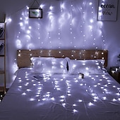 رخيصةأون يعمل بالكهرباء-3M أضواء سلسلة 300 المصابيح تراجع LED 1PC أبيض دافئ أبيض أزرق ضد الماء حزب ديكور 220-240 V / قابلة للربط / IP44
