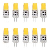 voordelige Ledlampen met twee pinnen-10 stuks 4 W 2-pins LED-lampen 400 lm G4 T 1 LED-kralen COB Warm wit Wit 12 V / CE