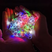 economico Luci decorative-12pcs palla rotonda led luci a palloncino lampade luminose per lanterna bar natale festa di nozze decorazione luci lanterna di carta