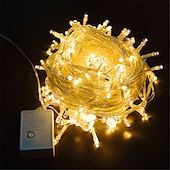economico Plug in elettrico-10m set di luci luci stringa 100 led 1pc bianco caldo bianco blu impermeabile partito decorativo 220-240 v 110-120 v