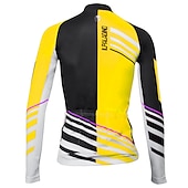 abordables Maillots de mujer-ILPALADINO Mujer Maillot de Ciclismo Manga Larga Invierno Talla Grande Bicicleta Camiseta con 3 bolsillos traseros MTB Bicicleta Montaña Ciclismo Carretera Almohadilla 3D Transpirable Diseño
