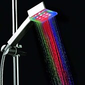 זול דוש-צבע ראש מקלחת LED משתנה 2 מצבי מים 7 צבעים אור זוהר מחליף אוטומטית ראש מקלחת כף יד