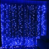 رخيصةأون يعمل بالكهرباء-3M أضواء سلسلة 300 المصابيح تراجع LED 1PC أبيض دافئ أبيض أزرق ضد الماء حزب ديكور 220-240 V / قابلة للربط / IP44