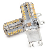 cheap LED Bi-pin Lights-6pcs G9 LED Light Bulbs 3W 30W Halogen Equivalent 250LM 64LEDS Non-dimmable G9 Bulbs for Home Lighting AC220V