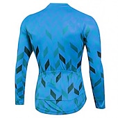 Недорогие Мужские джерси-Муж. Велокофты В елочку С узором Длинный рукав Велоспорт Толстовка Джерси Верхняя часть с 3 задними карманами Горные велосипеды Шоссейные велосипеды