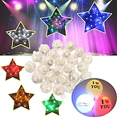 economico Luci decorative-12pcs palla rotonda led luci a palloncino lampade luminose per lanterna bar natale festa di nozze decorazione luci lanterna di carta