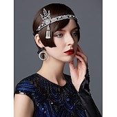 ieftine Accesorii și altele-Retro / vintage Urlați 20 de ani Anii 1920 Accesoriu de Păr Bandană Adolescentă Gatsby Charleston Gentlewoman Franjuri Mată Ciucure Haine Bal Pentru femei Halloween Mascaradă Petrecere Birou