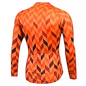 Недорогие Мужские джерси-Муж. Велокофты В елочку С узором Длинный рукав Велоспорт Толстовка Джерси Верхняя часть с 3 задними карманами Горные велосипеды Шоссейные велосипеды