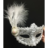 preiswerte Maske-Prinzessin Halloween Maske / Venezianische Maske / Maskenmaske Karnevalsmaske Vintage Halbgesicht Erwachsene Damen / Weiblich Karneval / Maskerade Party Maskerade Karneval von Venedig Einfache