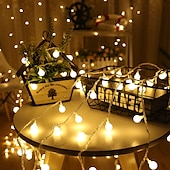 economico Plug in elettrico-globo luci della stringa 10m 100 led mini palla fata luce all&#039;aperto decorazione di cerimonia nuziale luci impermeabile per interni esterni camera da letto festa giardino albero di natale decor plug