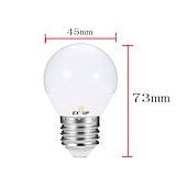 billige LED-filamentlamper-2 stk. 4 W LED Globe-pærer LED-stearinlys LED-filamentpærer 360 LM E14 E26 / E27 P45 10 LED-perler SMD 2835 Søt fest Kul varm hvit kald hvit 220-240 V 110-120 V