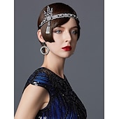 ieftine Accesorii și altele-Retro / vintage Urlați 20 de ani Anii 1920 Accesoriu de Păr Bandană Adolescentă Gatsby Charleston Gentlewoman Franjuri Mată Ciucure Haine Bal Pentru femei Halloween Mascaradă Petrecere Birou