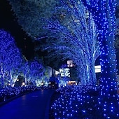 abordables Guirlandes lumineuses à brancher-20m Guirlandes Lumineuses 200 LED LED Dip 1pc Blanc Chaud Blanc Bleu Soirée Décorative Adorable 220-240 V / IP44