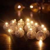 economico Luci decorative-12pcs palla rotonda led luci a palloncino lampade luminose per lanterna bar natale festa di nozze decorazione luci lanterna di carta