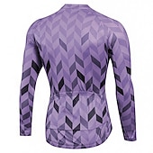 Недорогие Мужские джерси-Муж. Велокофты В елочку С узором Длинный рукав Велоспорт Толстовка Джерси Верхняя часть с 3 задними карманами Горные велосипеды Шоссейные велосипеды