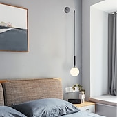 baratos Iluminação e Candeeiros de Parede-lâmpadas de parede led estilo nórdico arandelas de parede para sala de estar aplique de alumínio para quarto 220-240v