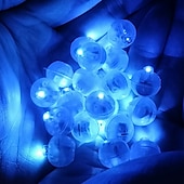 economico Luci decorative-12pcs palla rotonda led luci a palloncino lampade luminose per lanterna bar natale festa di nozze decorazione luci lanterna di carta