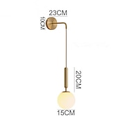 baratos Iluminação e Candeeiros de Parede-lâmpadas de parede led estilo nórdico arandelas de parede para sala de estar aplique de alumínio para quarto 220-240v