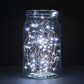 お買い得  電池式-3m防水ストリングライト、クリスマスフェスティバル用の30個のLEDバッテリー駆動のフェアリーライト&amp;amp;新年の贈り物