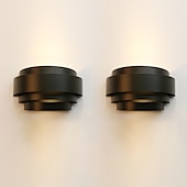 رخيصةأون إضاءات ملتصقة بالحائط-2 قطعة 25 سنتيمتر مصابيح الحائط LED المعاصرة قوس تصميم مصباح جداري ينطبق على غرفة الجلوس / غرفة النوم 110-120 / 220-240 فولت 60 واط