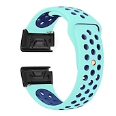 abordables Correas de reloj Garmin-Ver Banda para Garmin Enfoque S62 MARQ Descent G1 Aproximación S60 Fenix 7 Sapphire Solar / 6 Pro / 5 Plus Silicona Reemplazo Correa Ajuste rápido 22 mm Transpirable Correa Deportiva Pulsera