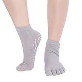 economico Calze da Yoga-1 Paio Calze yoga Calzini antiscivolo da yoga Cinque calzini della punta Per donna Antiscivolo Traspirante Protettivo Viola scuro Azzurro Rosa + giallo Autunno Inverno per Yoga Pilates Danza Bikram