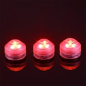 cheap Underwater Lights-12pcs Underwater Submersible LED Pool Light Waterproof with Remote Control for Bath Tub Vase Aquarium Party Wedding Decor Battery Operated