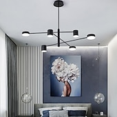 Χαμηλού Κόστους Σχέδιο Sputnik-6 φώτα οδήγησε βιομηχανική πολυέλαιος / φως περιβάλλοντος μαύρο βαμμένο για υπνοδωμάτιο υπνοδωμάτιο 110-120v / 220-240v / ζεστό λευκό / λευκό